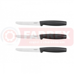 Zestaw 3 noży ząbkowanych czarnych Fiskars-3392