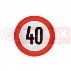 Tabliczka ograniczenie prędkości 40km-4314