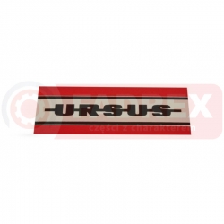 Znak Ursus czerwony przód 165x60mm