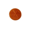 Odblask okrągły pomarańczowy fi 61mm samoprzylepny