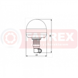 Lampa ostrzegawcza LED przegubowa Motorra-5066