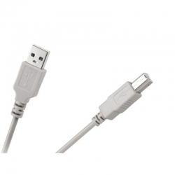 Kabel USB komputer-drukarka 1,8m biały