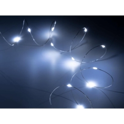 Lampki świateczne - 20mini LED- zimne białe -8280