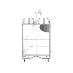 Chłodnica wody 3-rzędowa miedziana MF-3 Radiatore-9279